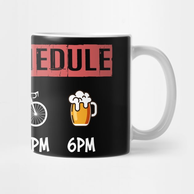 Funny Coffee Cycling Beer Todays Schedule Shirt by KittleAmandass